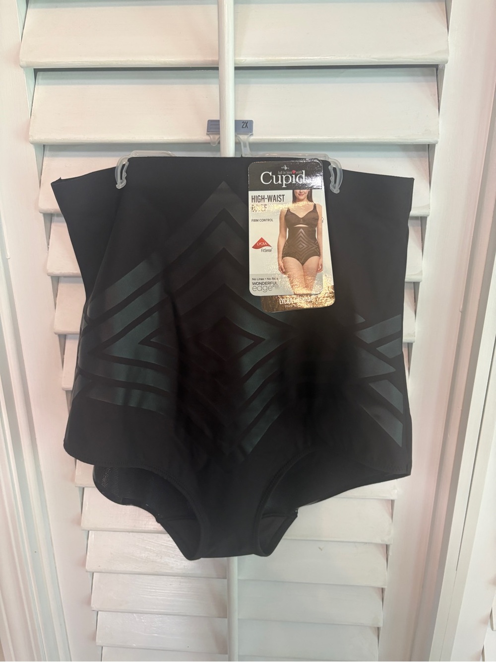 Cupid Black High Waist Brief Shapewear Size 2X